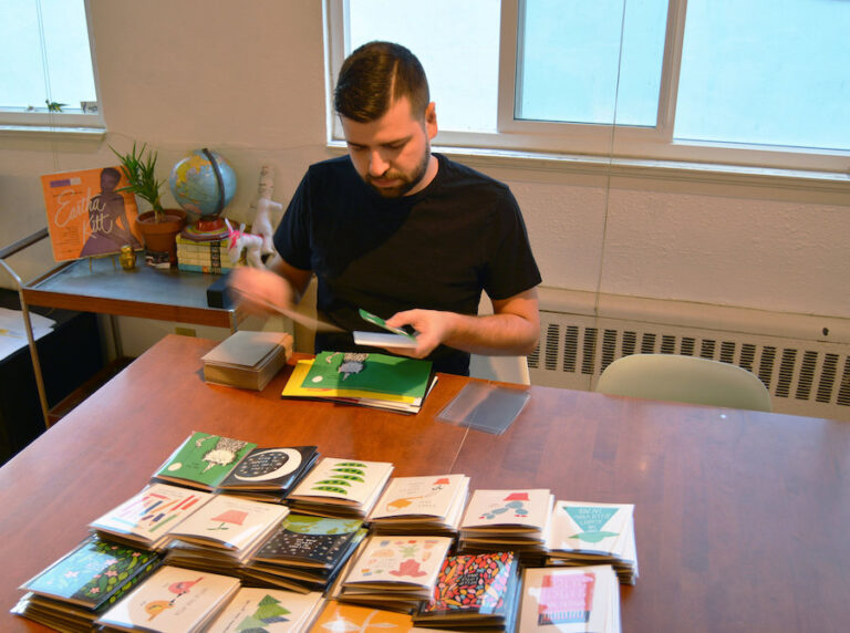 Badger and Burke at work 768x572