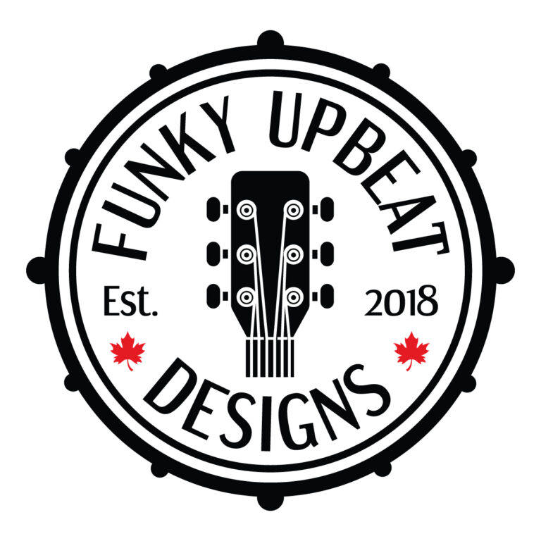 Funky Upbeat Designs Logo Drum No Tagline Colour 768x768