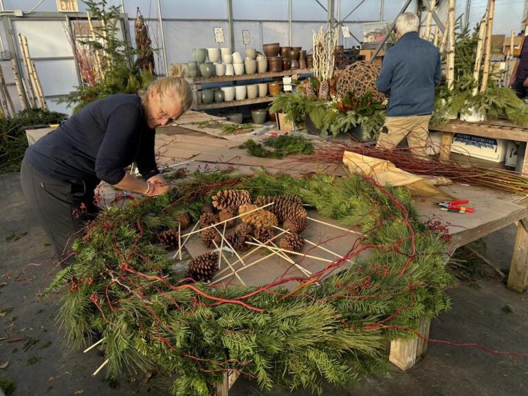 Beyond the House wreath making 768x576