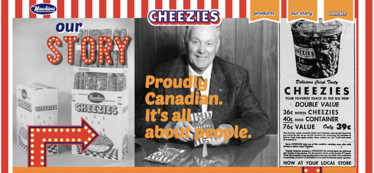 Hawkins Cheezies proudly Canadian 768x355