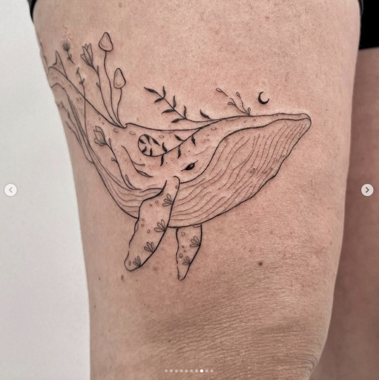 Humpback tattoo from Local Tourist 768x770