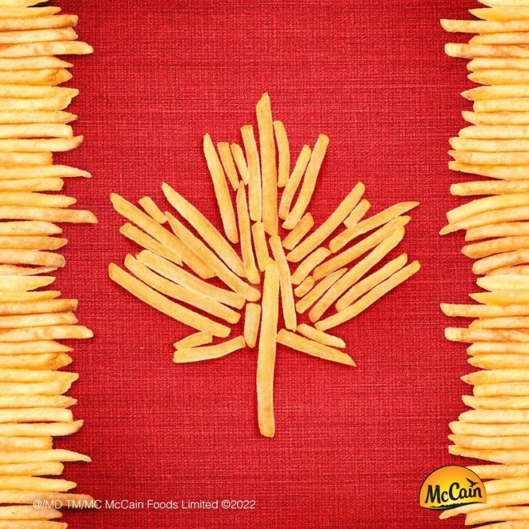 McCain french fry Canada flag 768x768