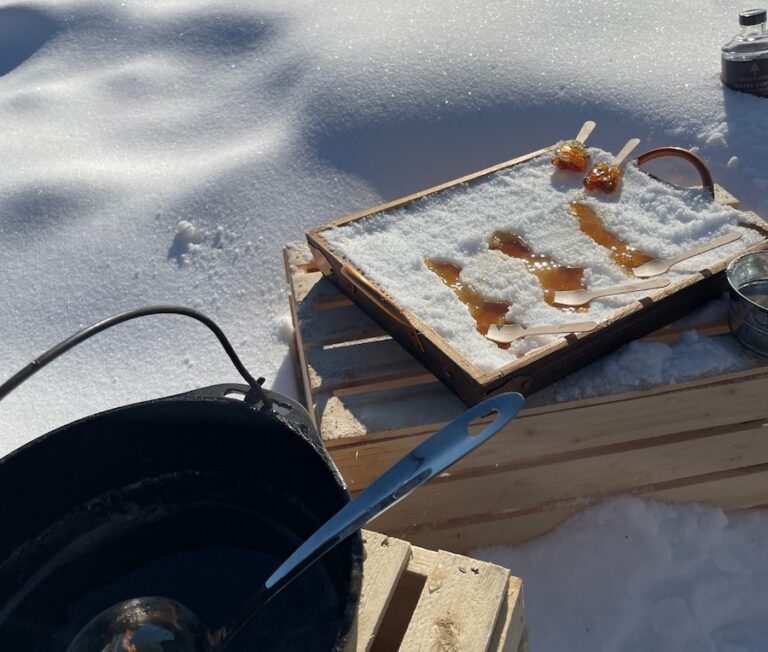 Wabanaki Maple snow taffy 768x652