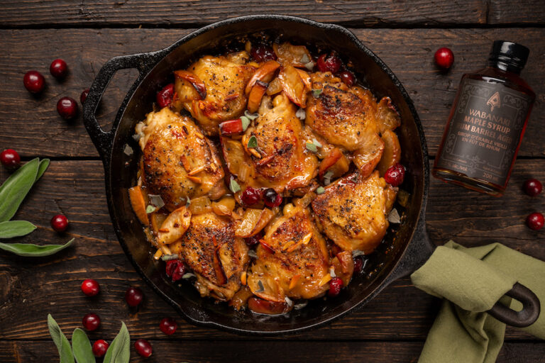 chicken and Wabanaki Maple bourbon 768x512