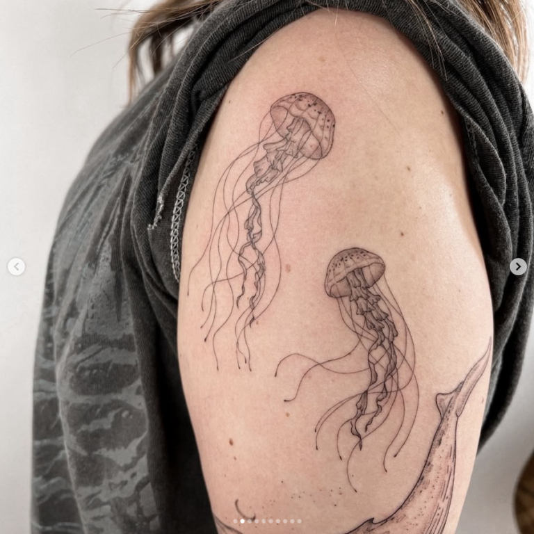 jellyfish tattoo from Local Tourist 768x768