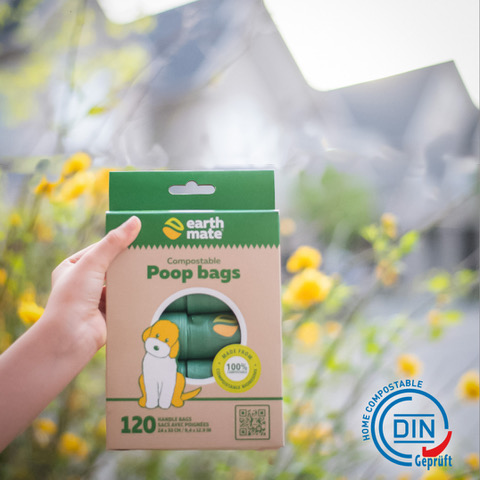 biodegradable compostable certified home earhtmate canada dog poop bags