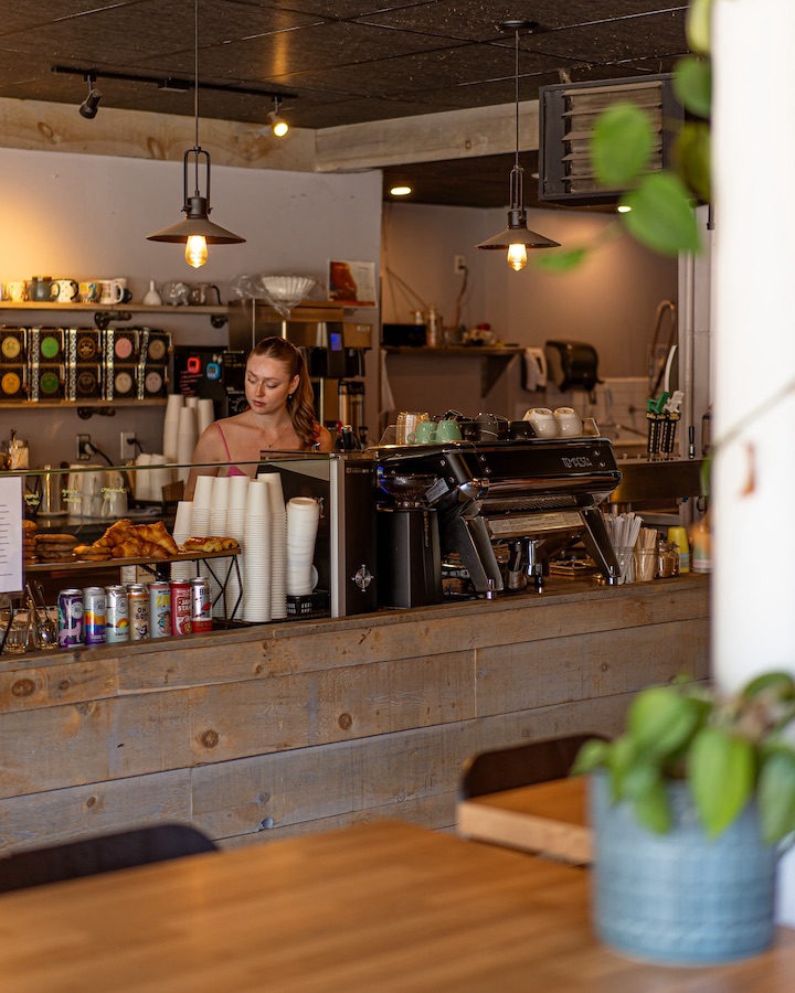 Another shot inside Happy Goat Coffee