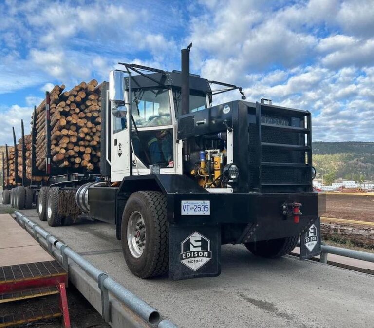 Edison Motors Logging Truck 768x673