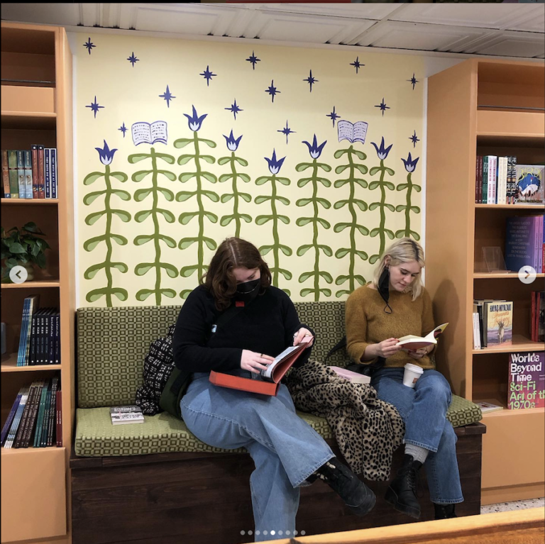 Enjoying a Read at Pulp Books and Cafe 768x767