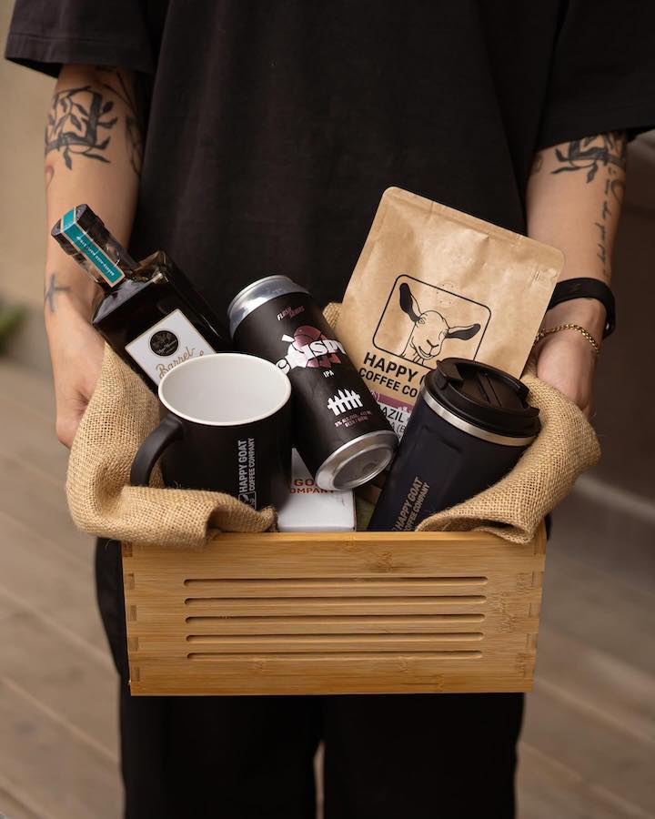 Happy Goat Coffee gift box