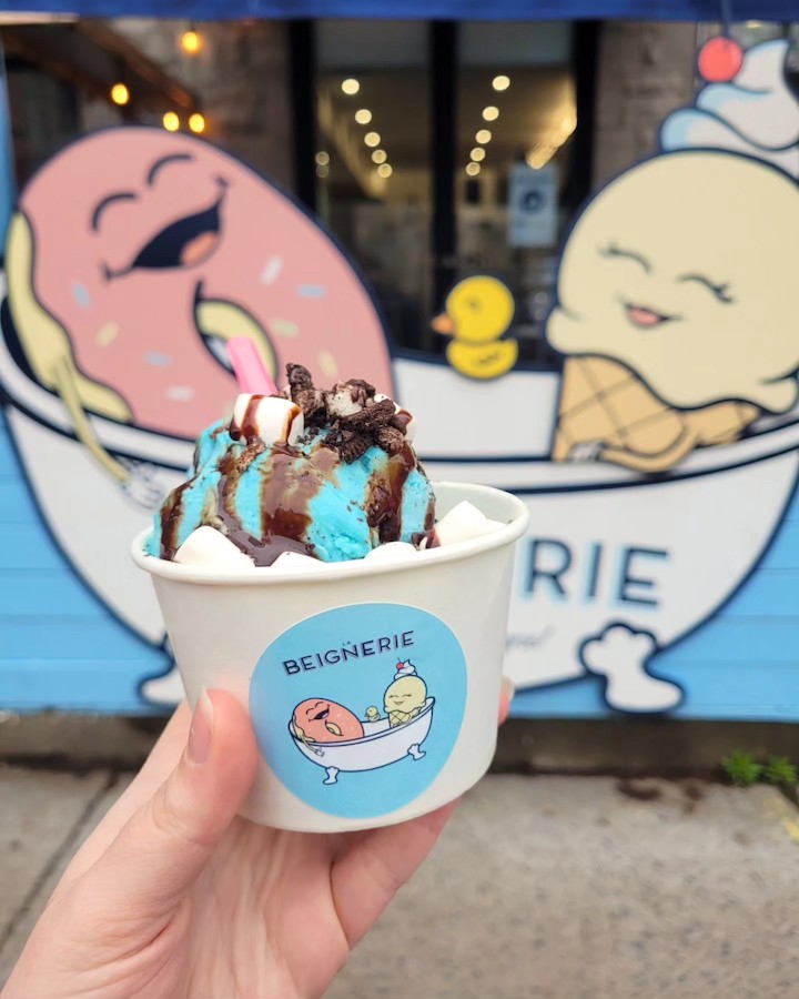 La Beignerie ice cream sundae