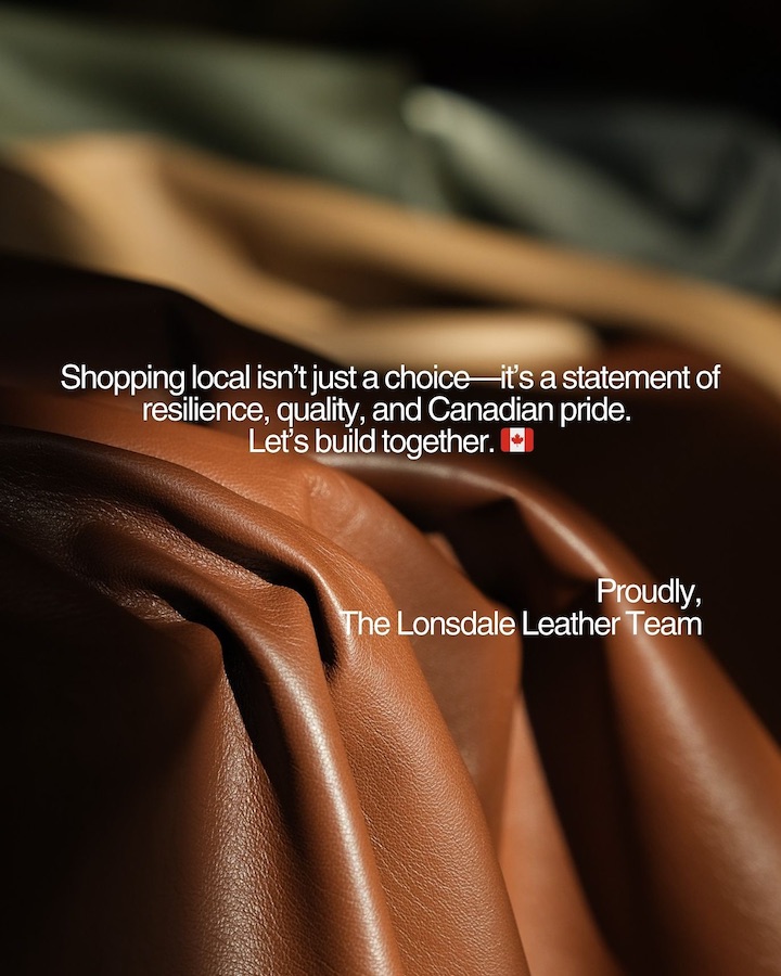 Lonsdale Leather proudly Canadian