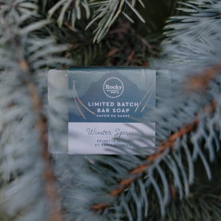 Rocky Mountain Soap Co winter spruce soap 768x768