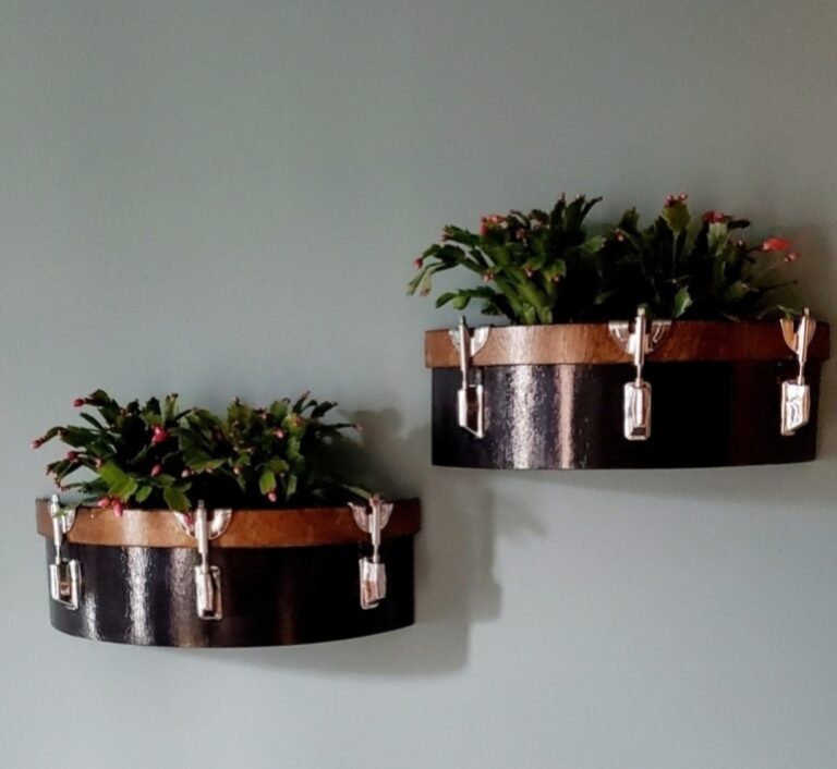 Upcycled Marching Drum Planters 768x706
