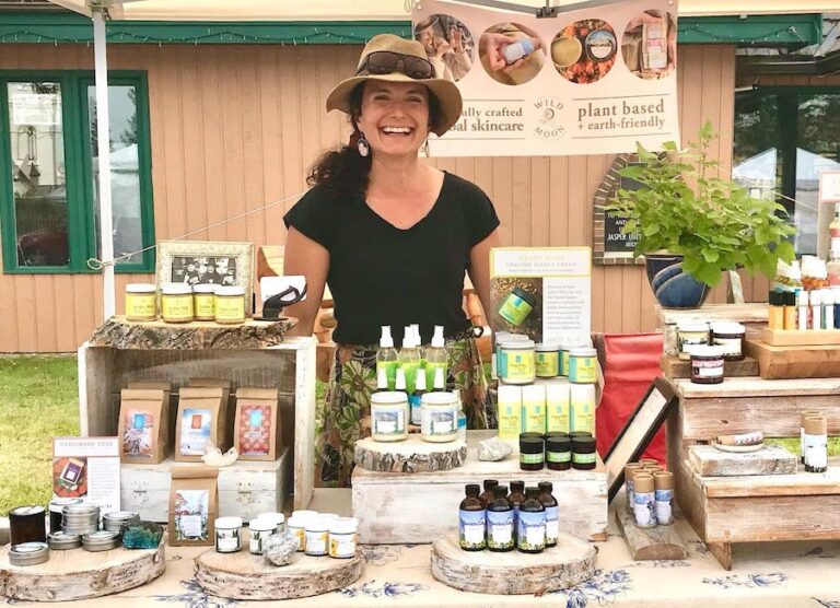 Wild Moon Organics booth 768x556