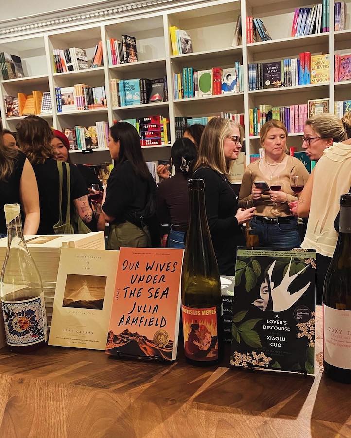 more wine and books at Librairie Saint Henri Books